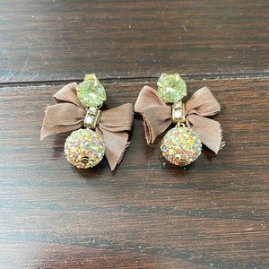 J Crew Festive Bow Earrings